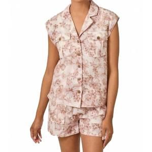 NEW MYSTREE sunday shorts set in cappuccino